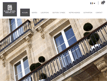Tablet Screenshot of bordeaux-agence-immobilier.com